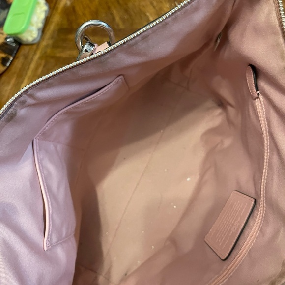 Pink Coach purse and matching wallet - Picture 2 of 5